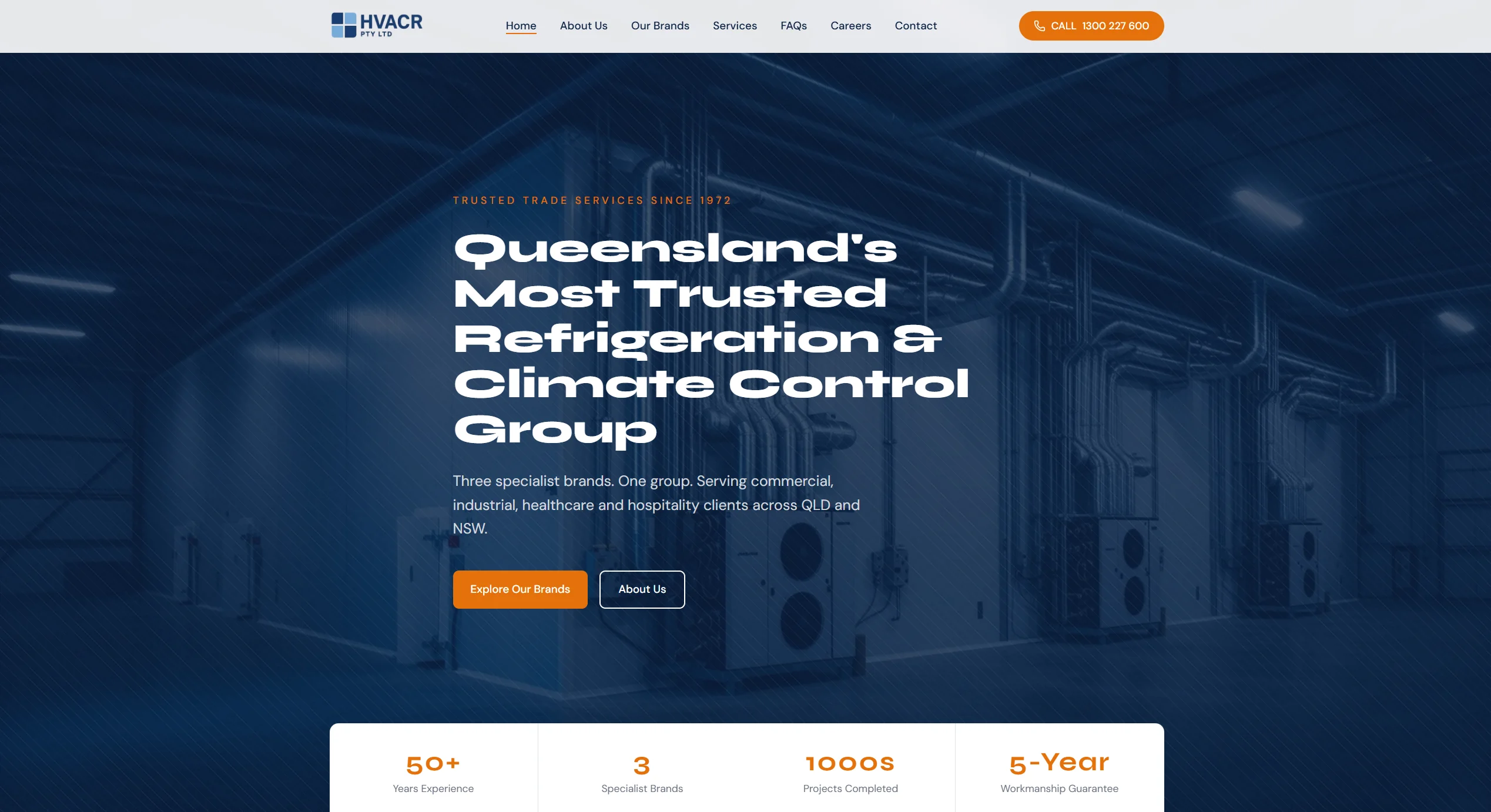 HVACR Group — Refrigeration & Climate Control Group — redesigned homepage