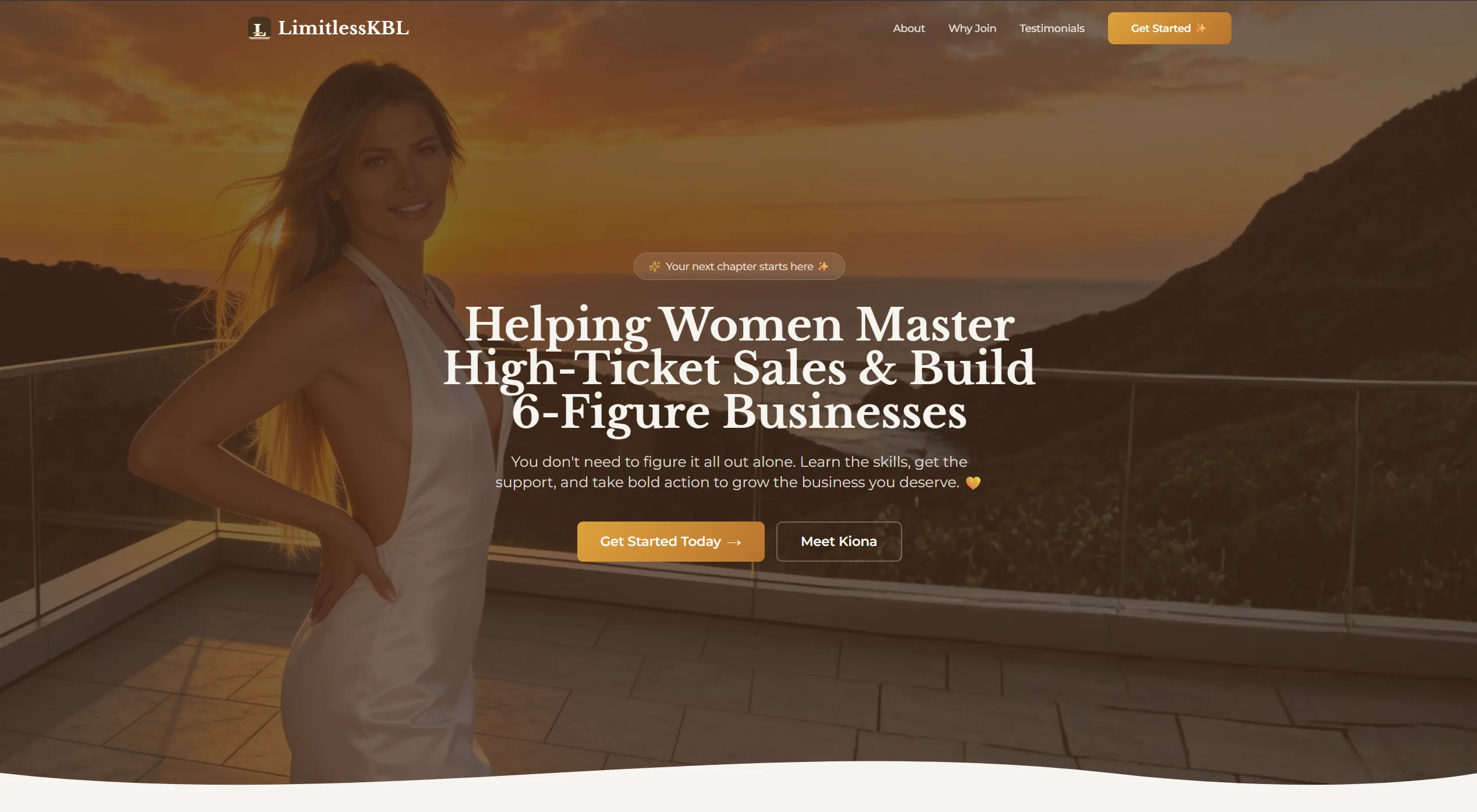LimitlessKBL — High-Ticket Sales Coaching — homepage